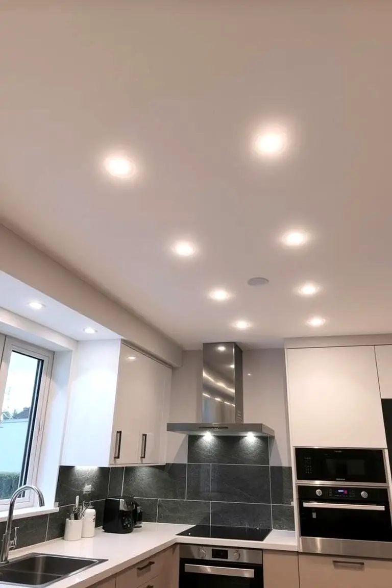 Modern Pop Ceiling with Recessed Lighting