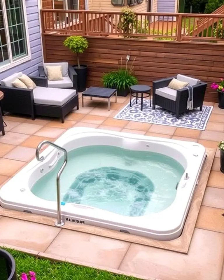 Patio Sunken Hot Tub