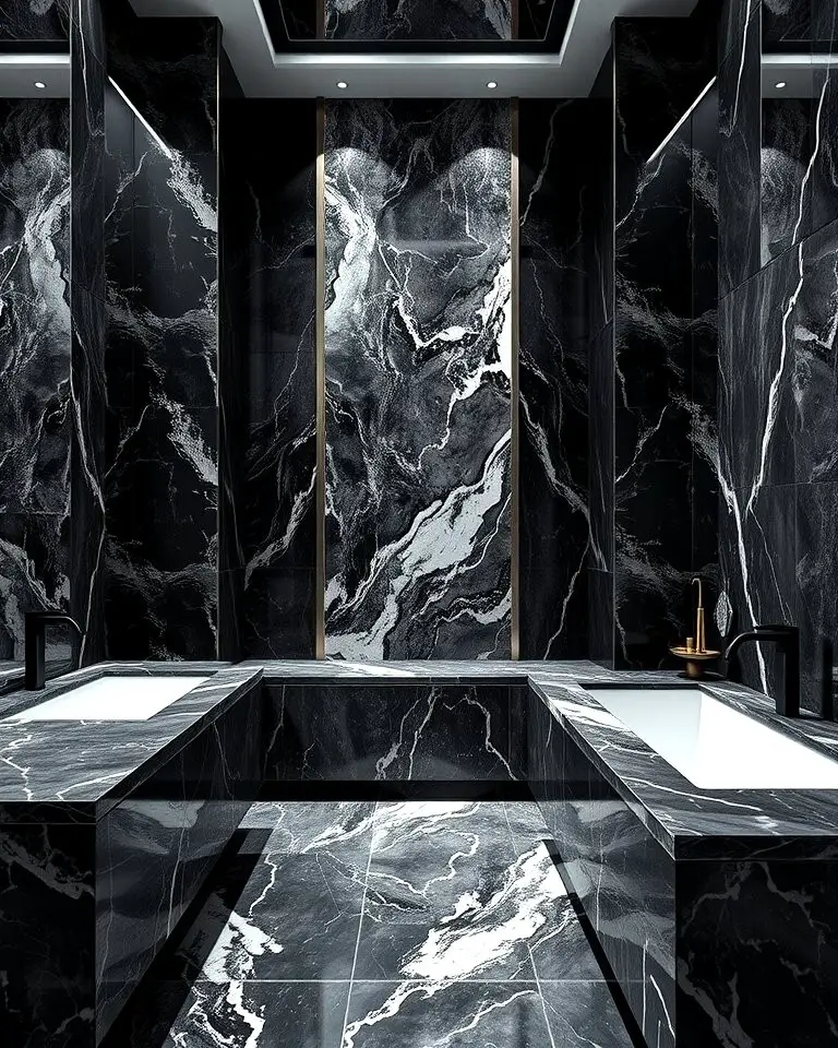 Black and Grey Marble
