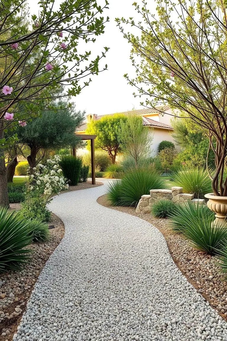 Winding Gravel Path Walkway