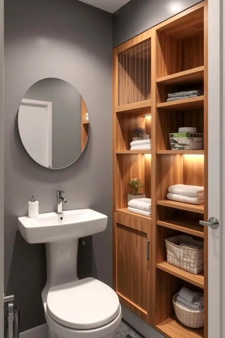 Hidden Cabinet Shelving