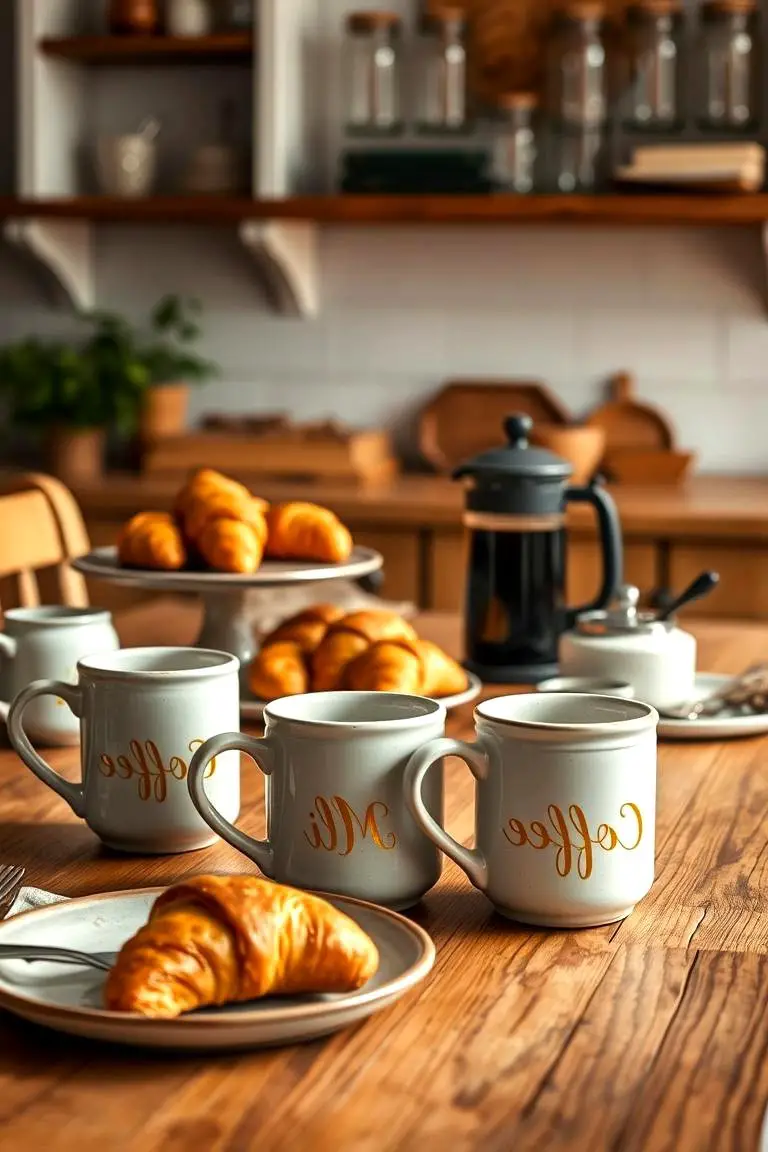 Engraved Coffee Mug Set