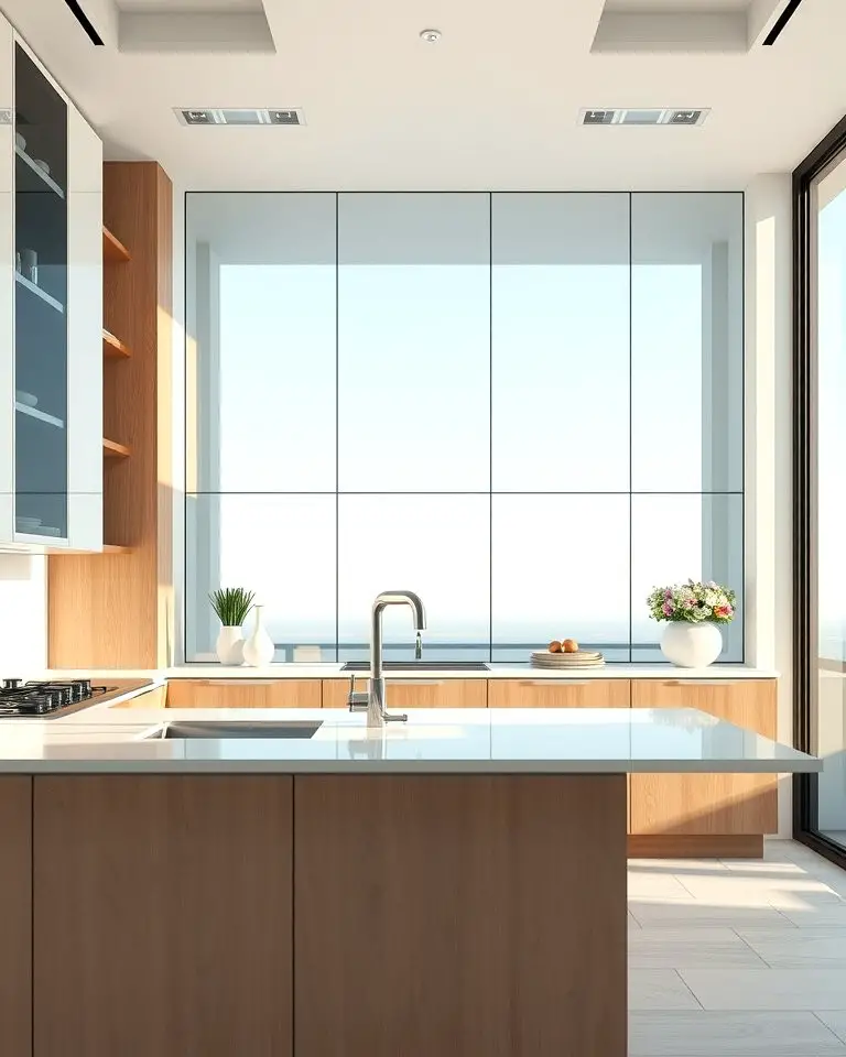 Glass Panel Wall