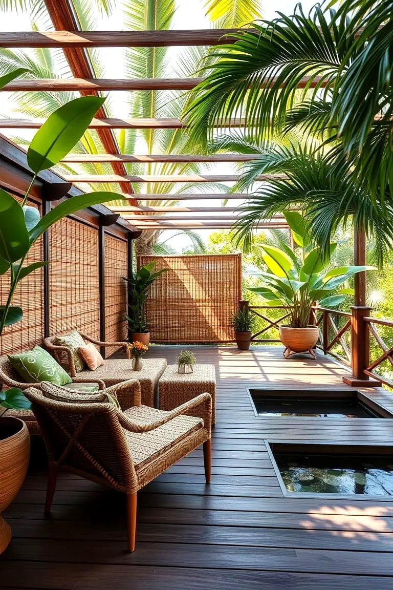 Tropical Vibe Deck Retreat