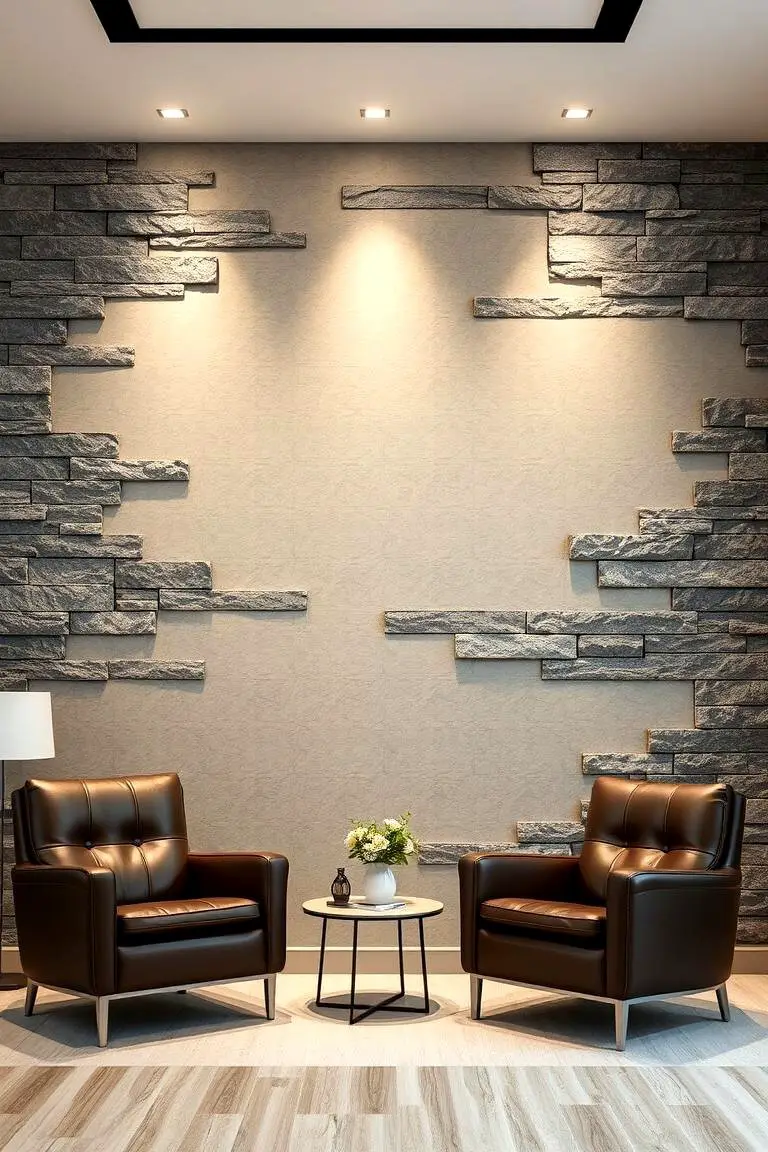 Natural Stone Cladding Feature