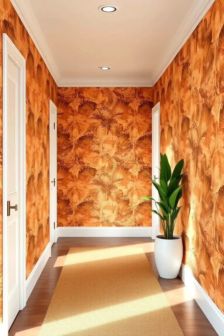 Warm Earthy Tones for a Cozy Hallway Retreat