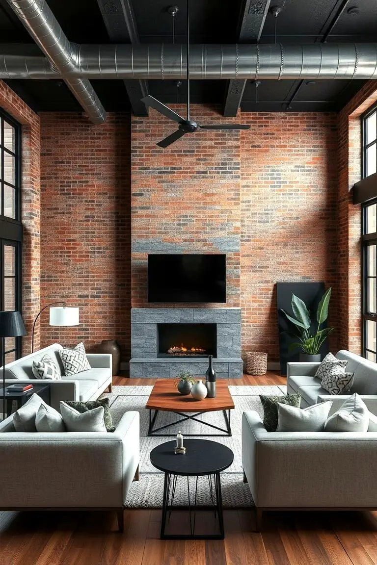 Industrial Chic Living Area