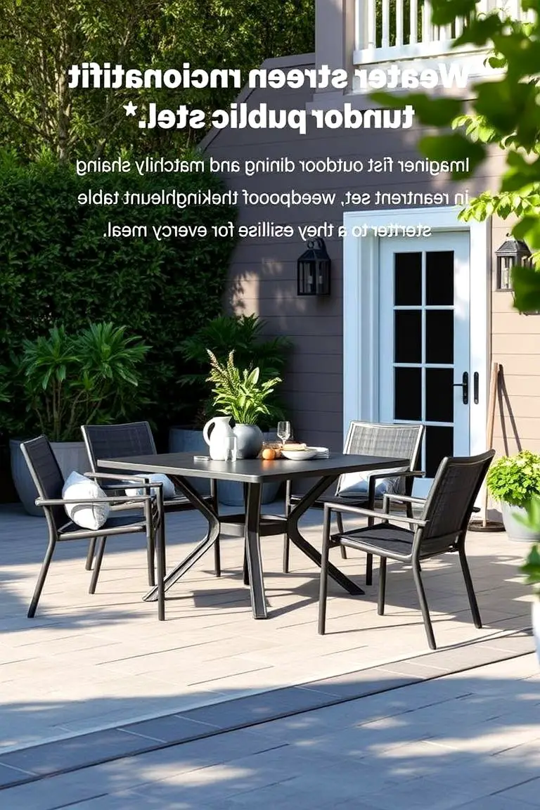 Weatherproof Dining Set