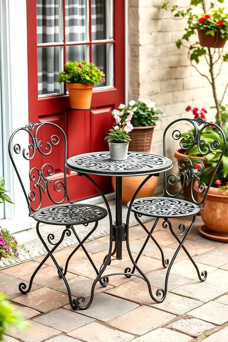 Vintage Metal Bistro Set