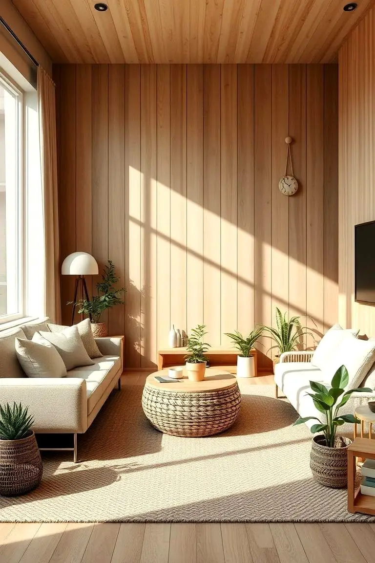 Natural Wood and Beige Harmony