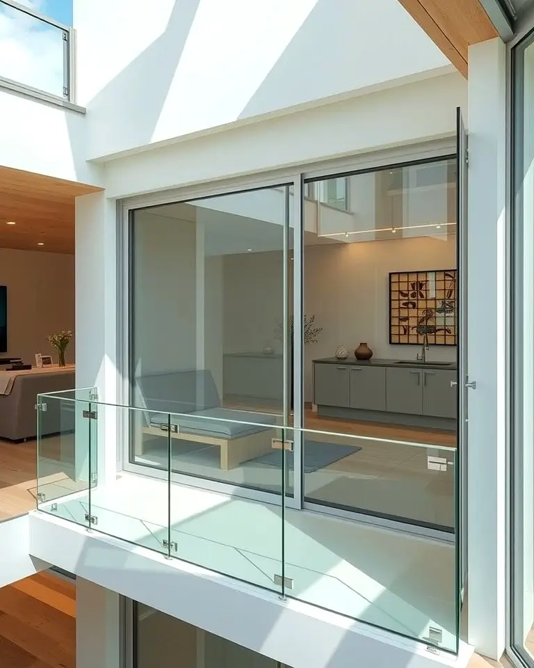Minimalist Glass Juliet Balcony