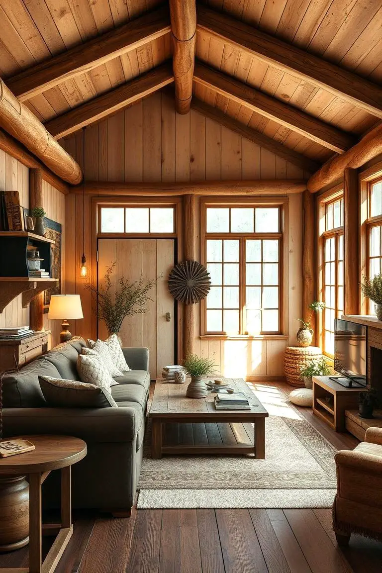 Rustic Charm with Wooden Accents