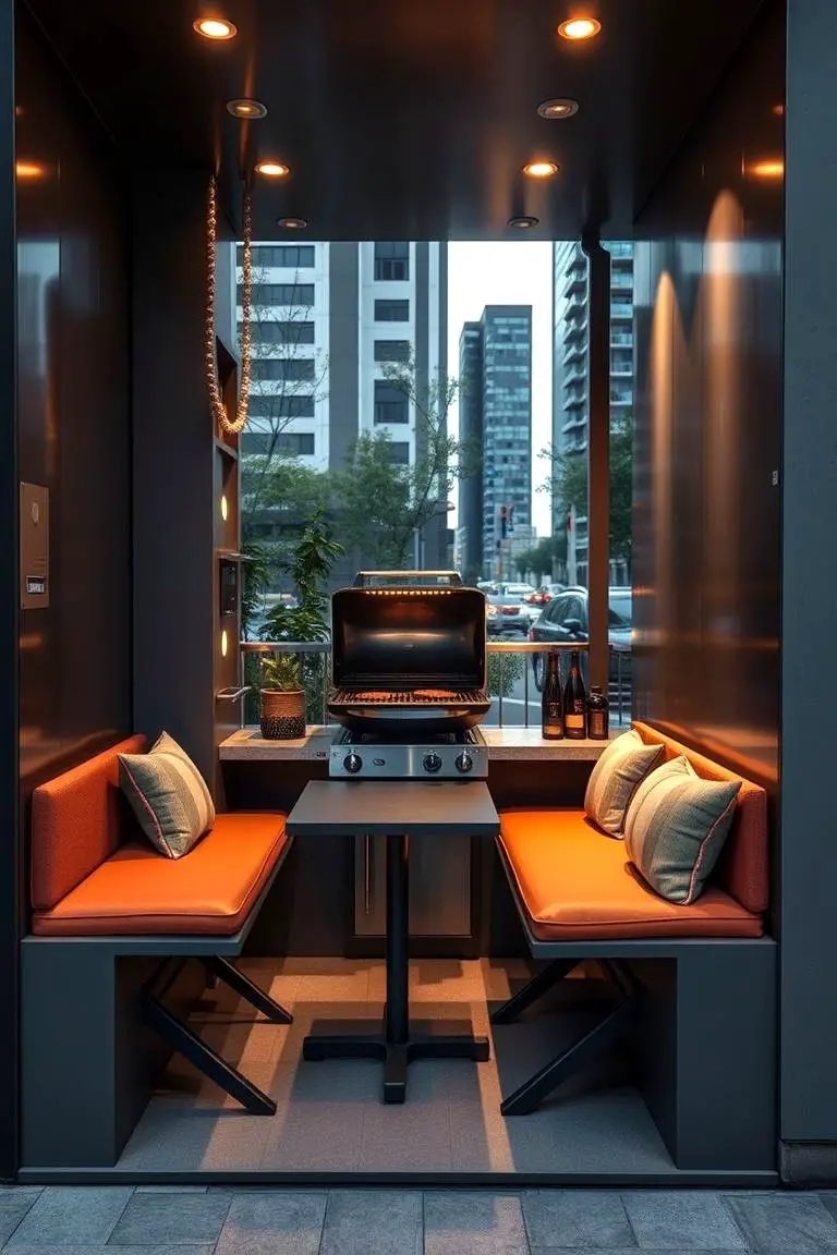 Compact Urban BBQ Nook