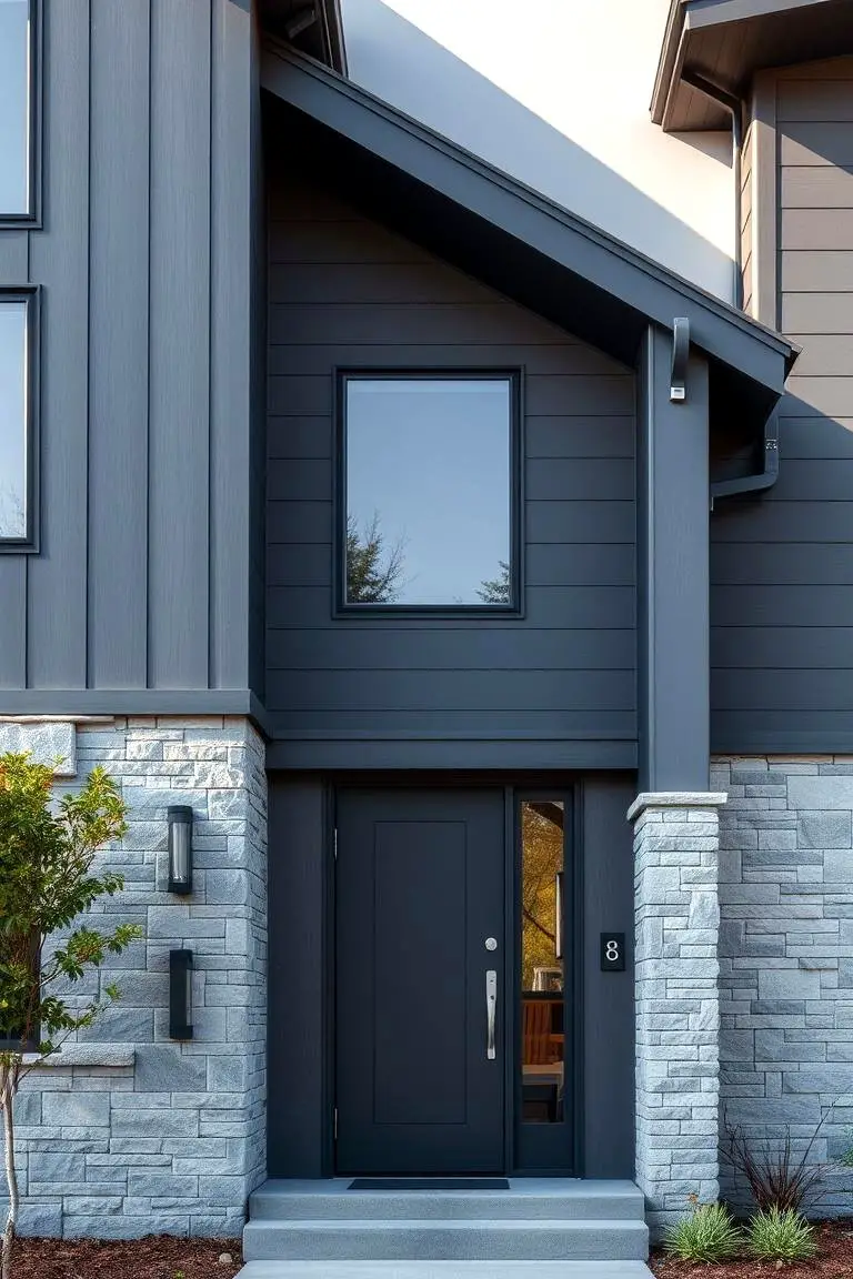 Contemporary Slate Gray Finish