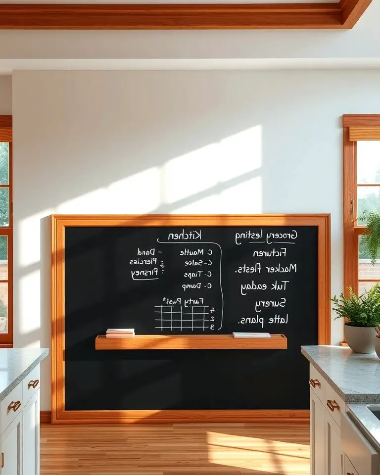 Chalkboard Accent Wall for Functionality