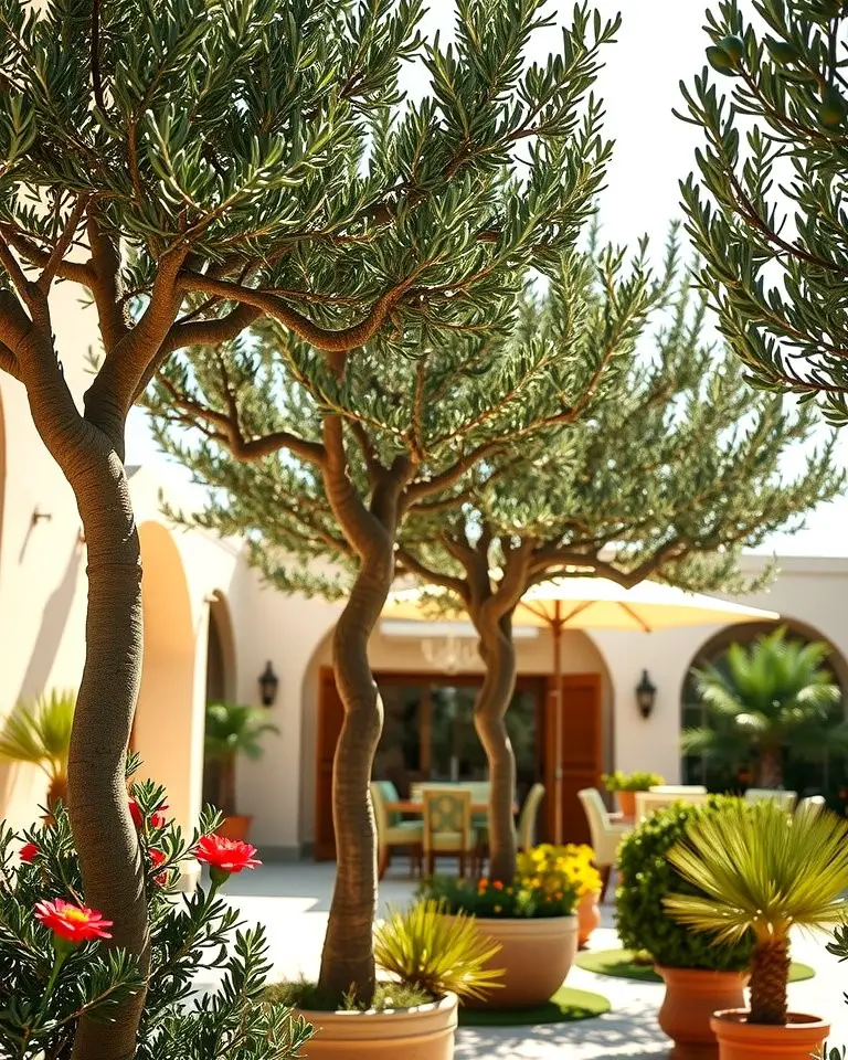 Olive Trees as Focal Points