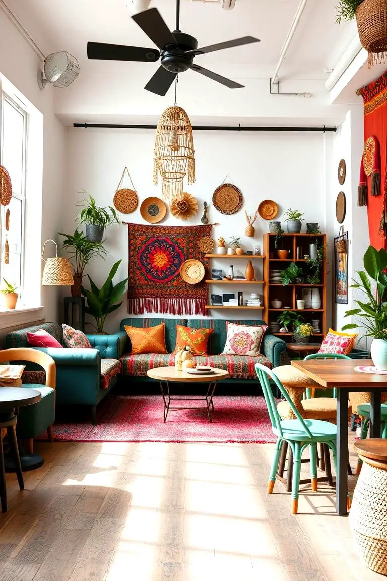Boho-Inspired Coffee Retreat
