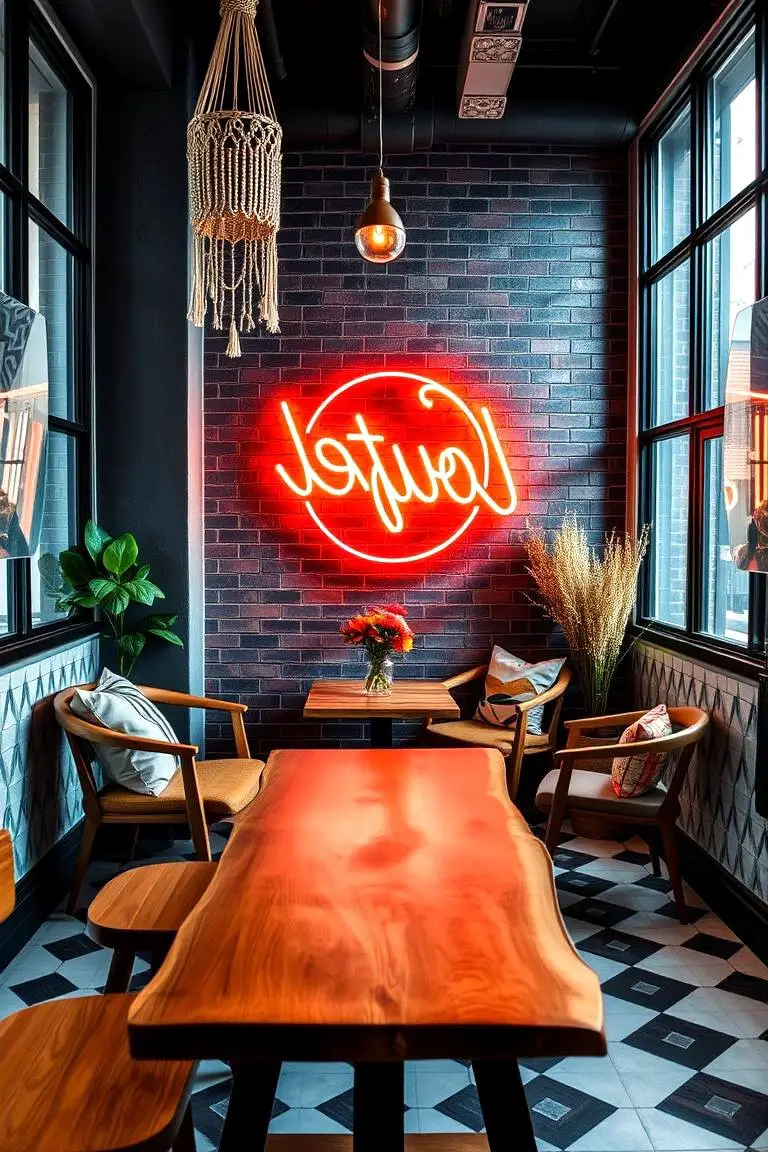 Eclectic Urban Breakfast Nook