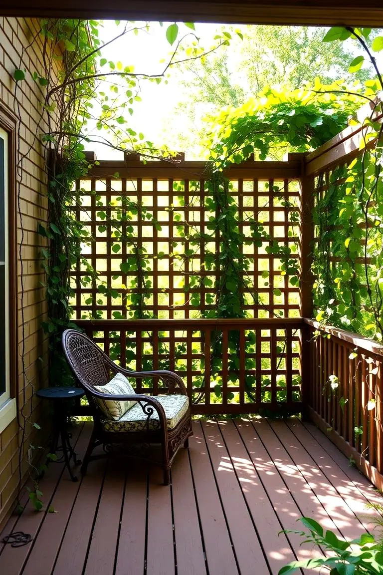 Lattice with Vines Privacy