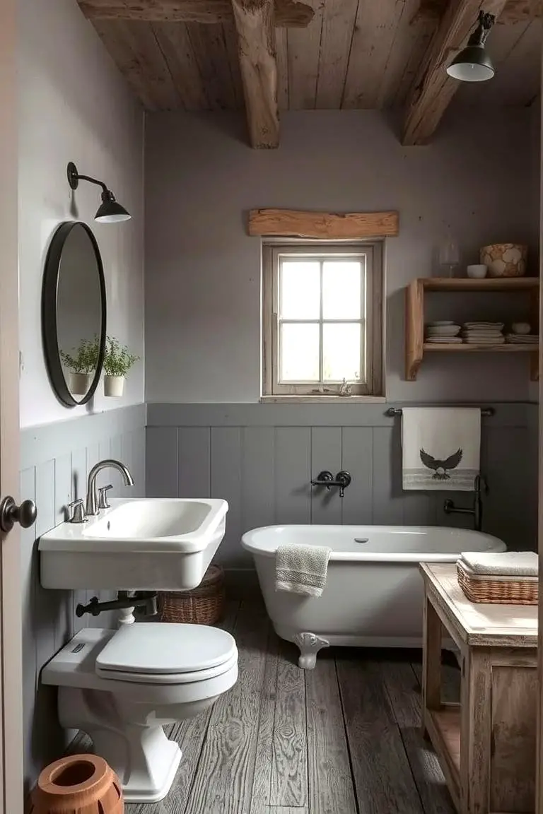 Rustic Grey and White Escape
