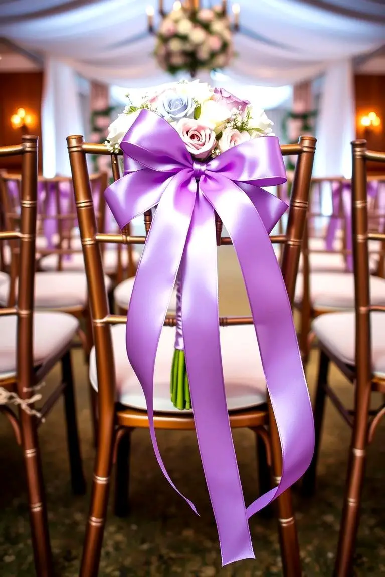 Purple Ribbon Details