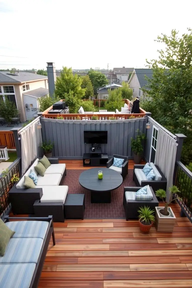Multi-Level Entertainment Area