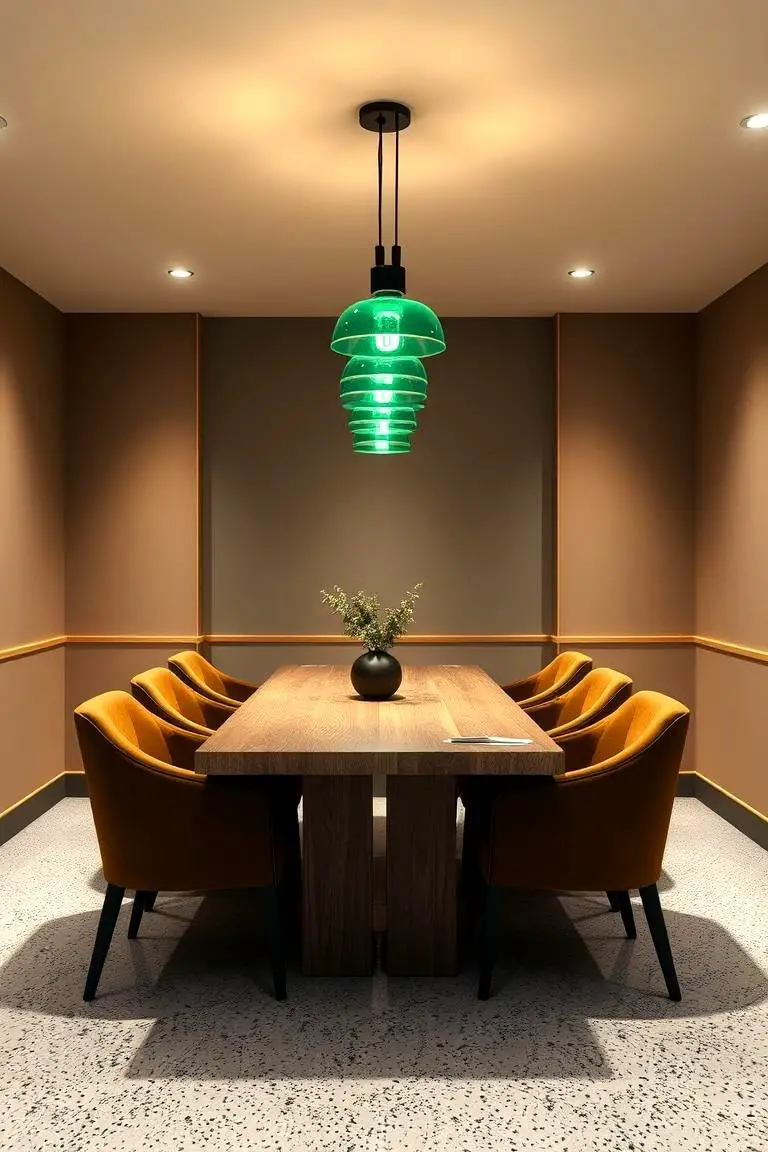 Green Accent Lighting Brilliance