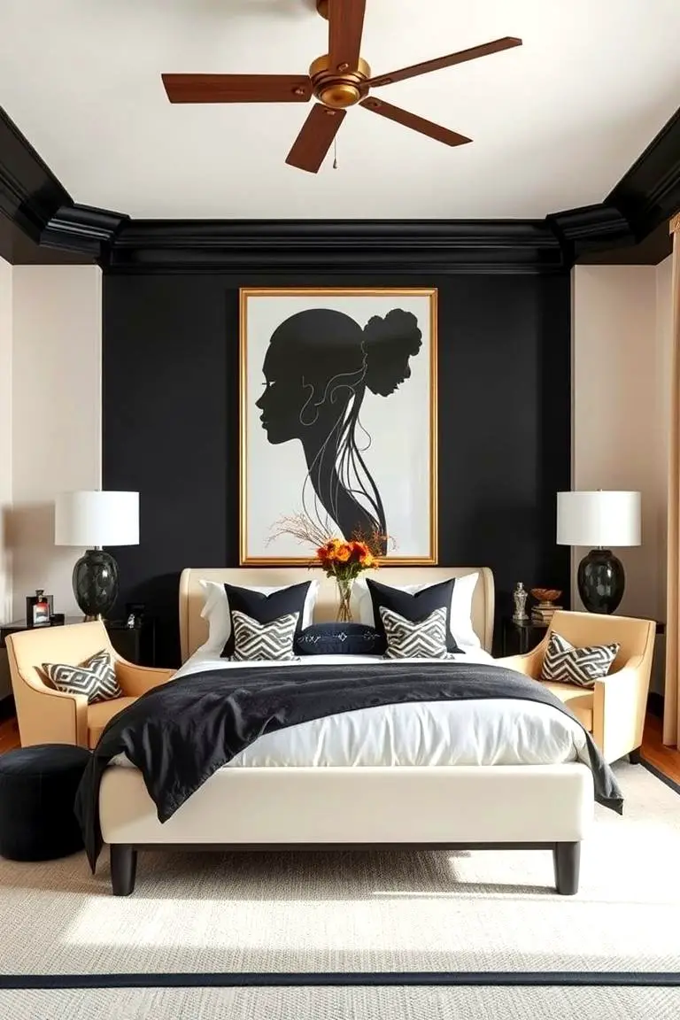 Dynamic Decor with Striking Contrast
