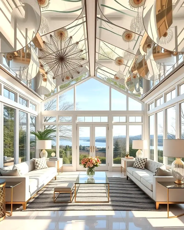 Mirrored Ceiling Panels