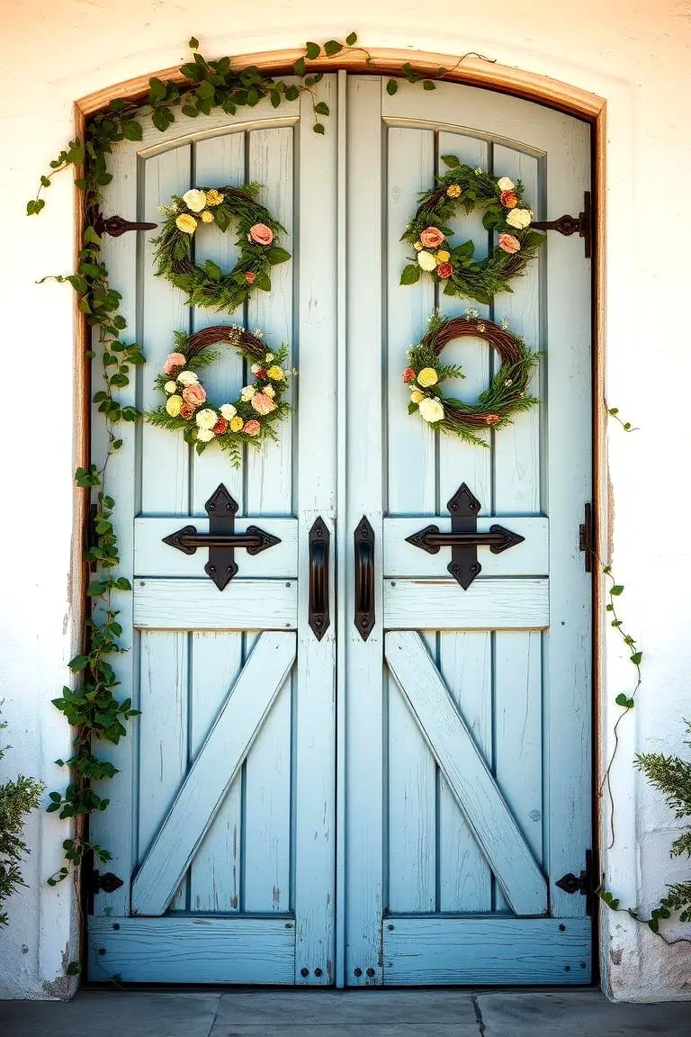 Antique Barn Doors Display