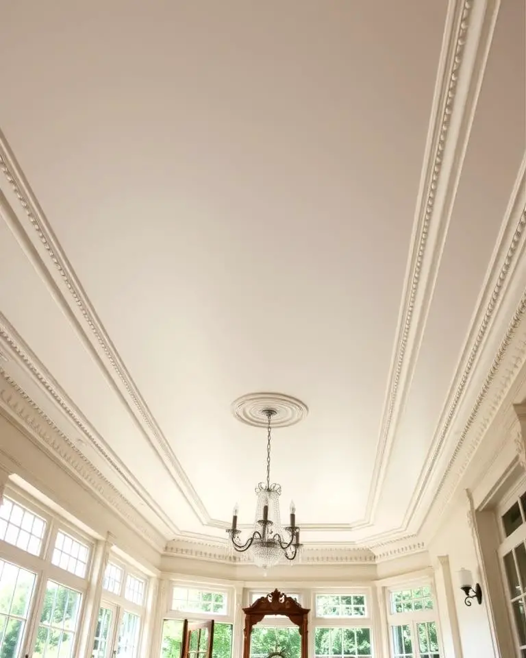 Plaster Ceiling with Moldings