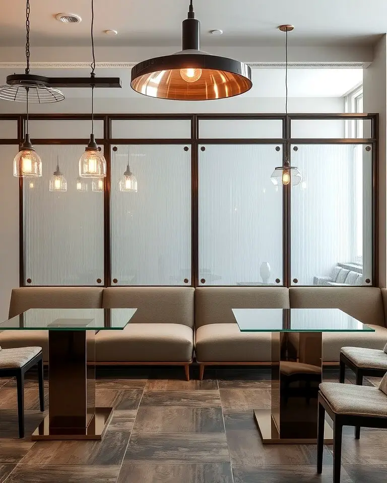 Glass and Metal Accents
