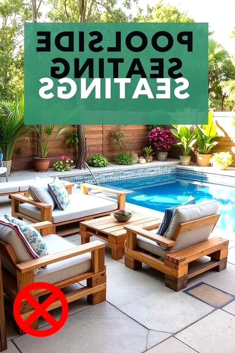 Creative Poolside Seating Solutions