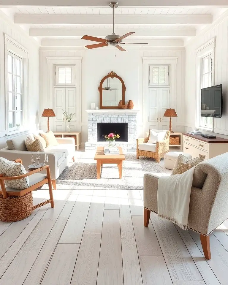 Whitewashed Wood Floors