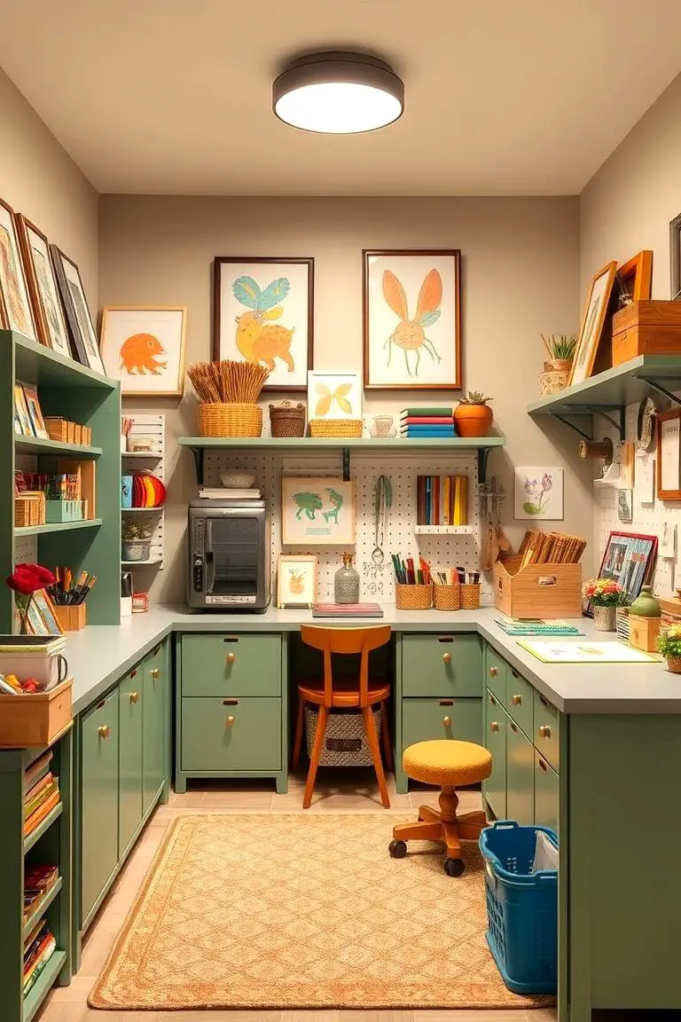 Personalized Family Craft Space