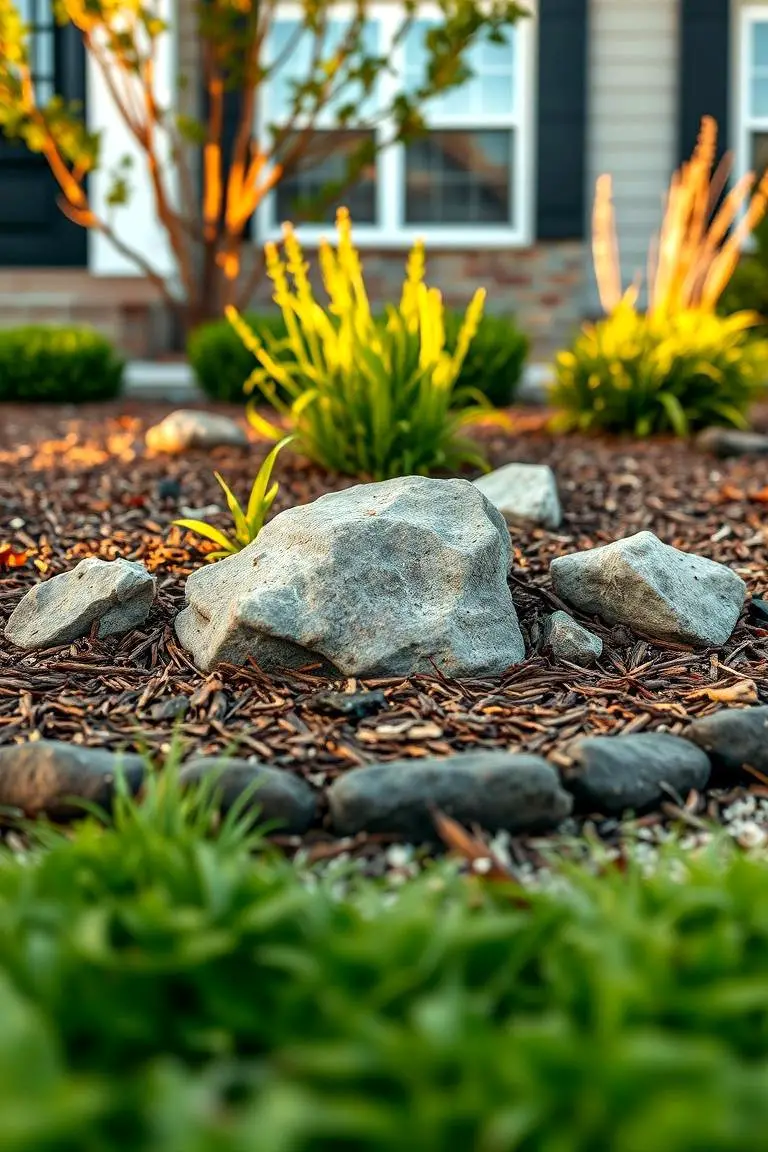 Rustic Mulch Borders