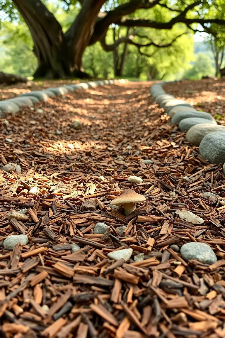 Eco-Friendly Mulch Path