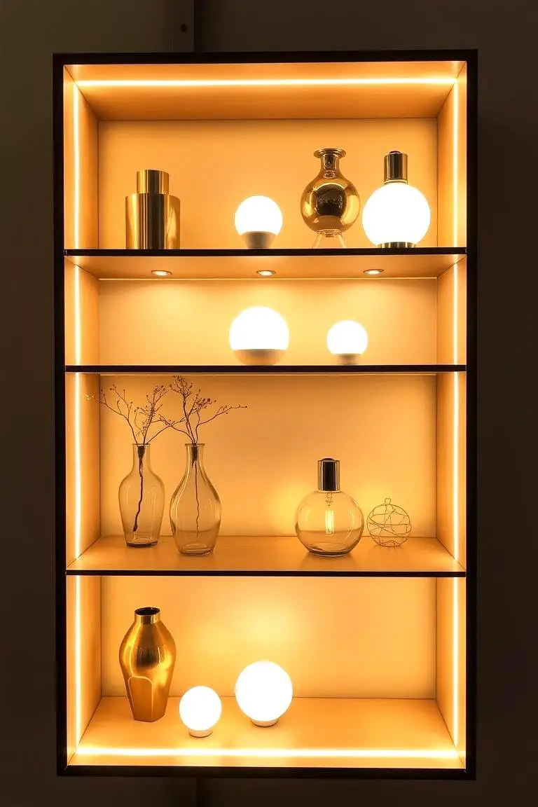 Decorative Lighting Shelf