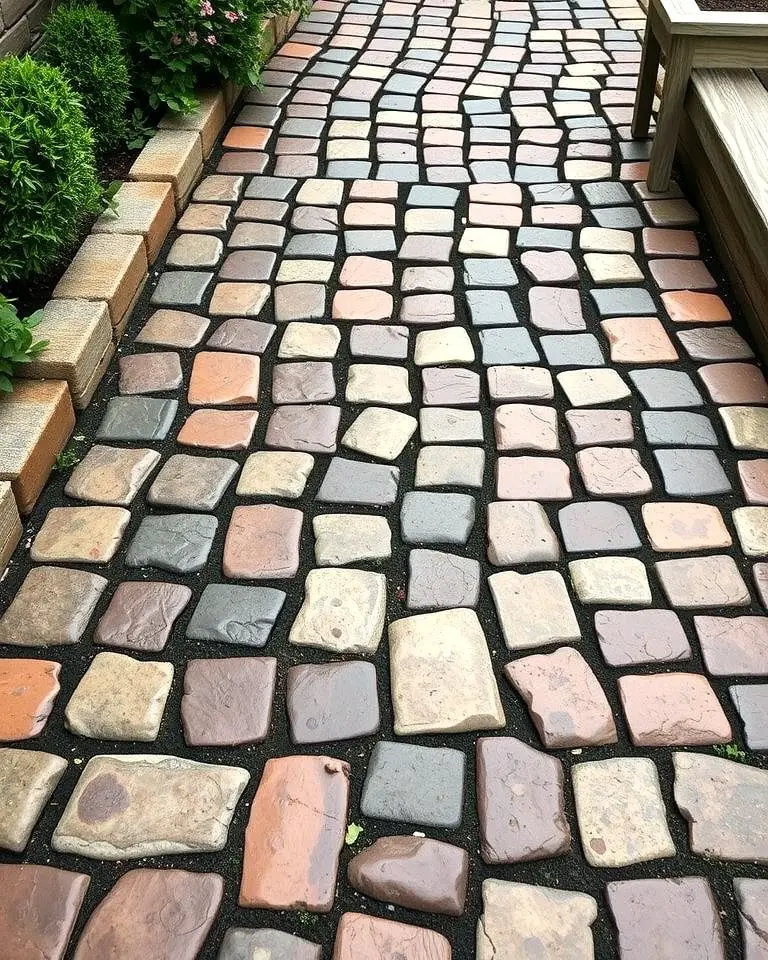 Rustic Cobblestone Walkway