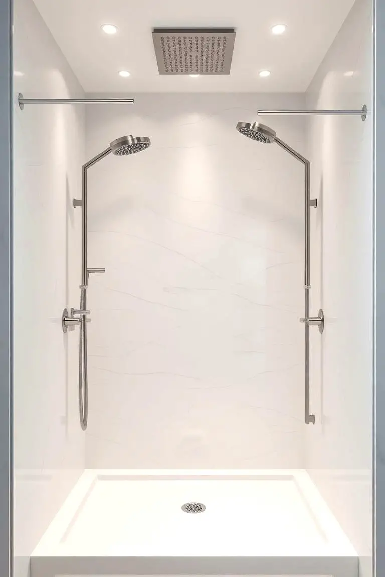 Luxurious Spa-Inspired Corner Shower