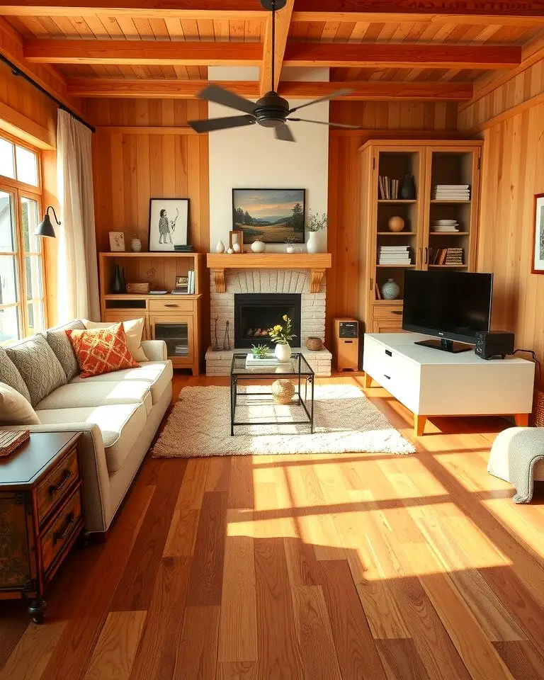 Honey-Toned Wood Floors