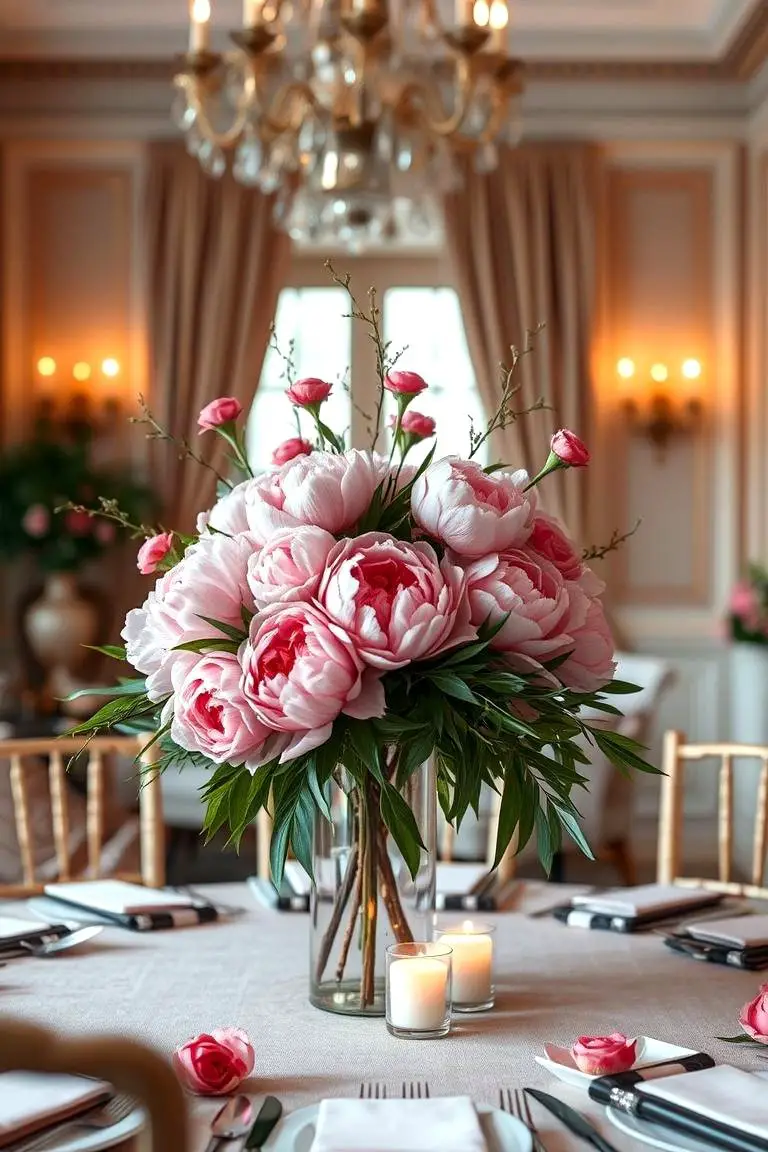 Romantic Peony Arrangement