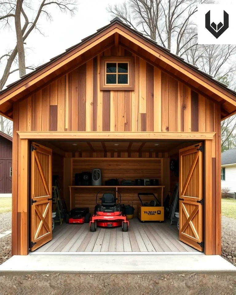Barn-Style Wood Shed