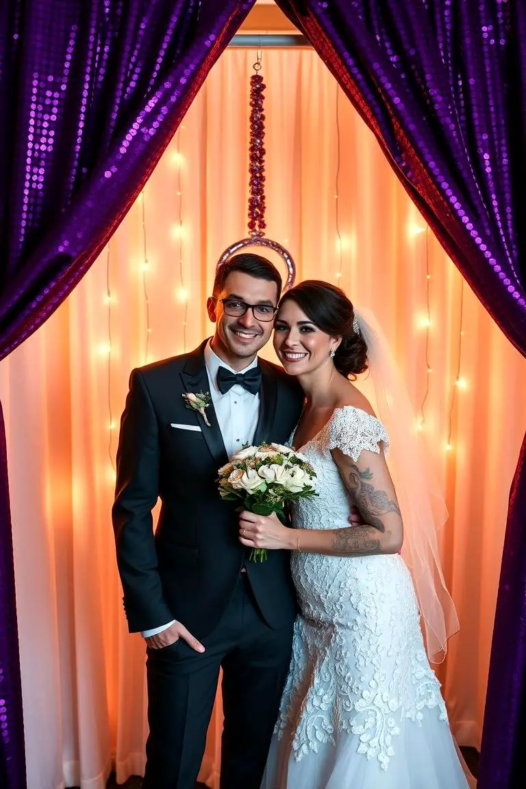 Purple-Themed Photo Booth