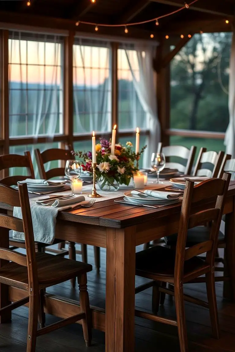 Country Table Setting Elegance