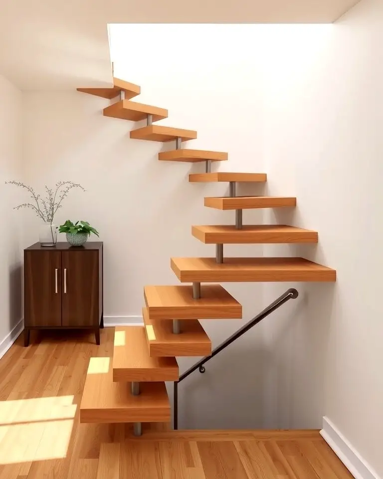 Floating Staircase for a Minimalist Appeal