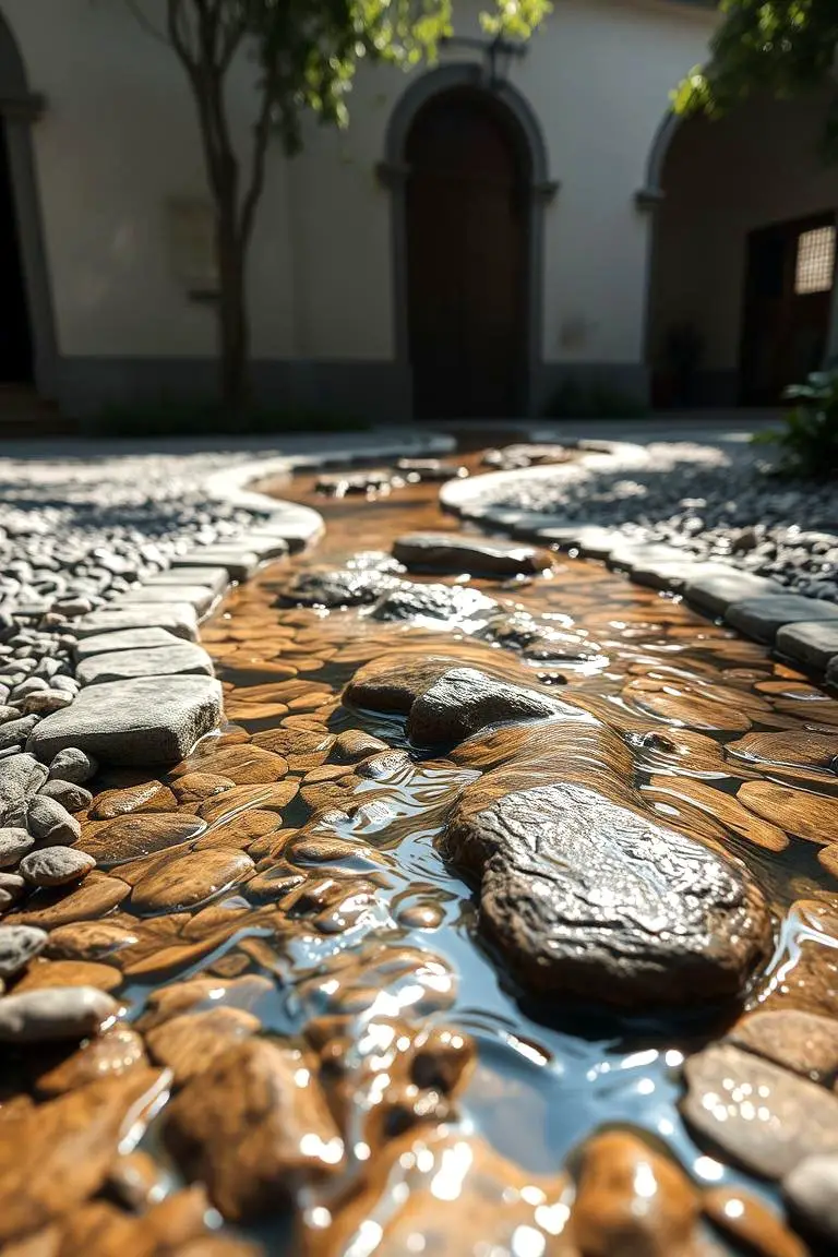 Stream-Inspired Water Flow