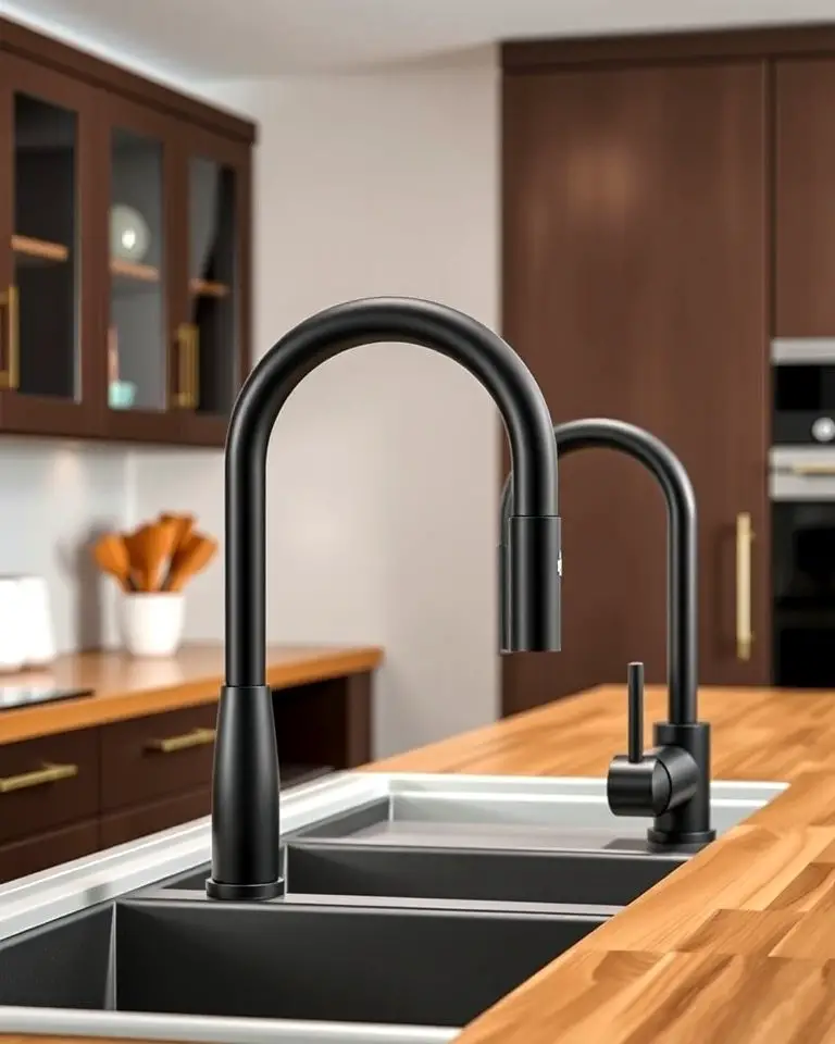 Matte Black Faucets
