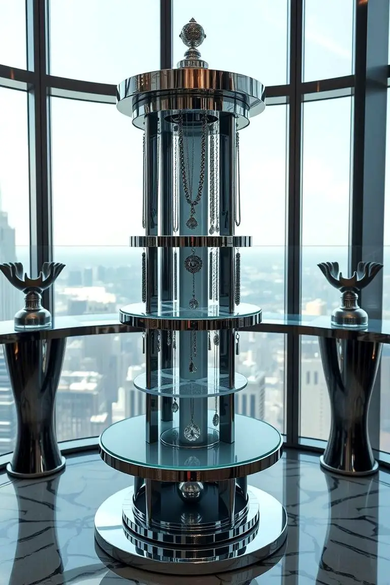 Contemporary Jewelry Tower
