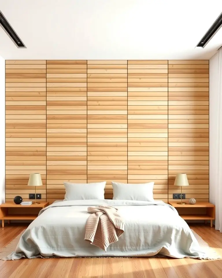 Slatted Wood Wall Design